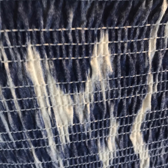 “JOLIE” Bandeau Blue Tie Dye Maxi Dress . - Picture 8 of 11